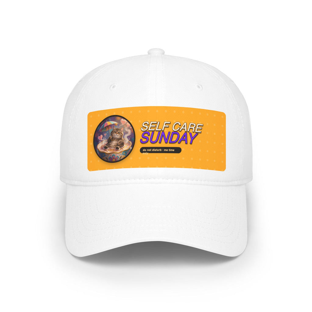 Self Care Sunday Baseball Cap — Cozy Wellness Hat with 'Self Care Sunday' Design
