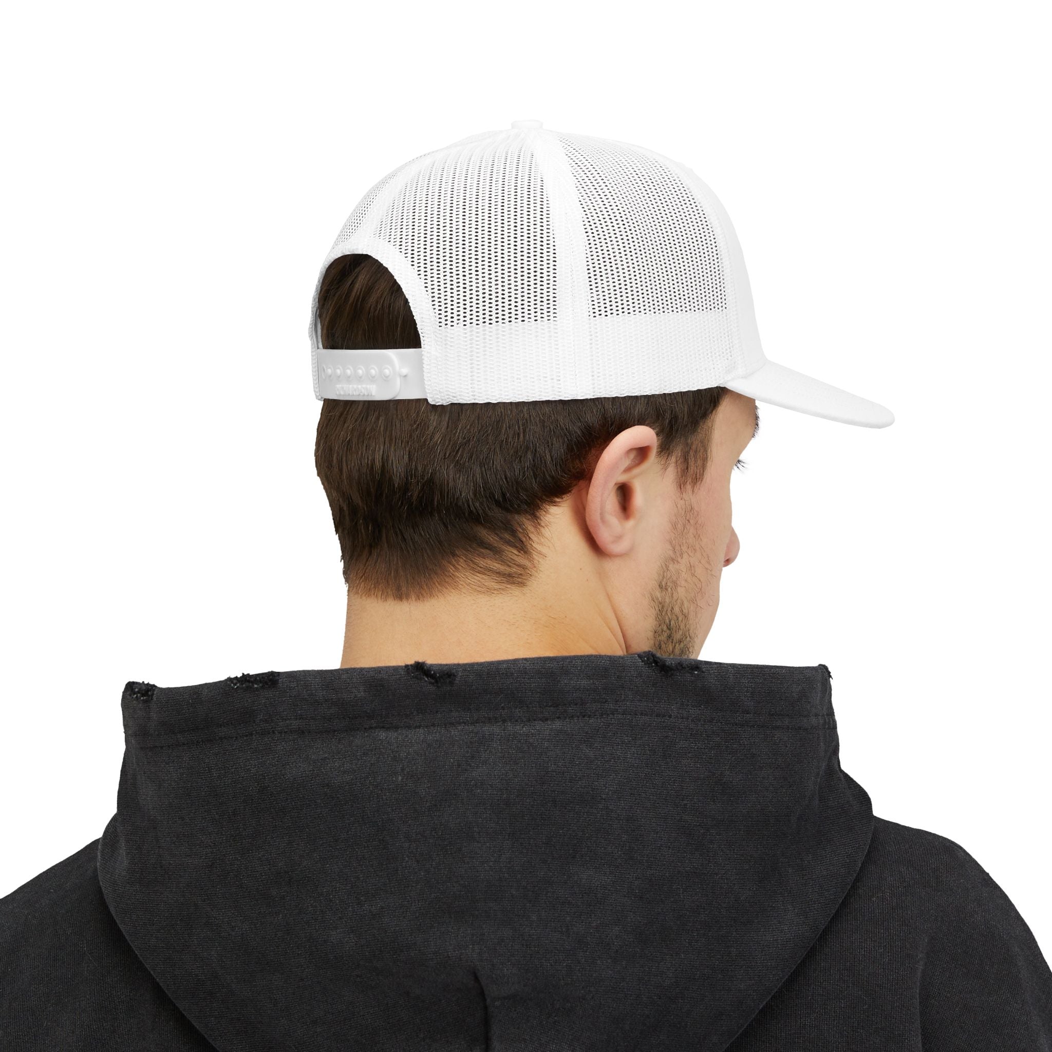 Head Chef Snapback Trucker Cap — Fun Chef Hat with Cat Portrait
